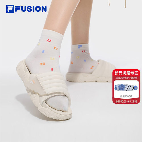 FILAFUSION斐乐运动拖鞋面包鞋