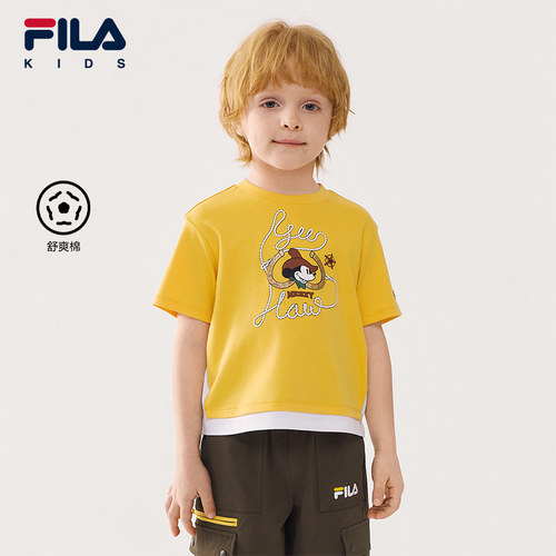 FILAKIDS斐乐男童短袖T恤