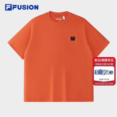 FILAFUSION斐乐男士针织短袖衫