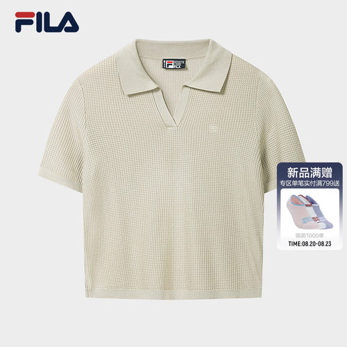 FILA斐乐女子休闲简约编织衫