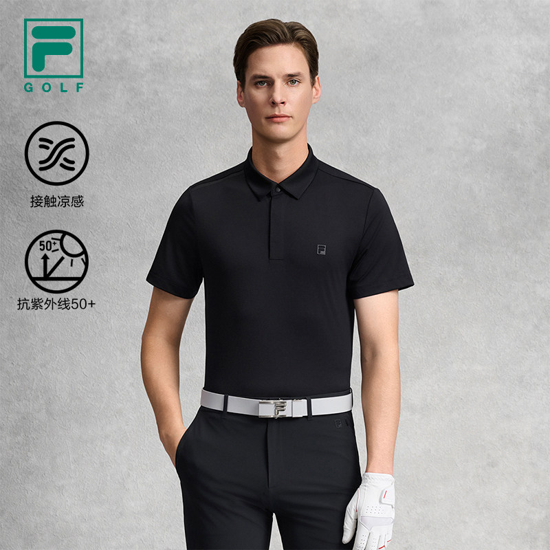 FILA 斐乐官方男子短袖POLO衫2026夏新款高尔夫运动凉感