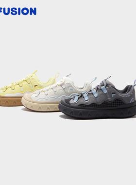 甜筒鞋丨FILA FUSION 斐乐潮牌女鞋新款厚底板鞋休闲松糕鞋小白鞋