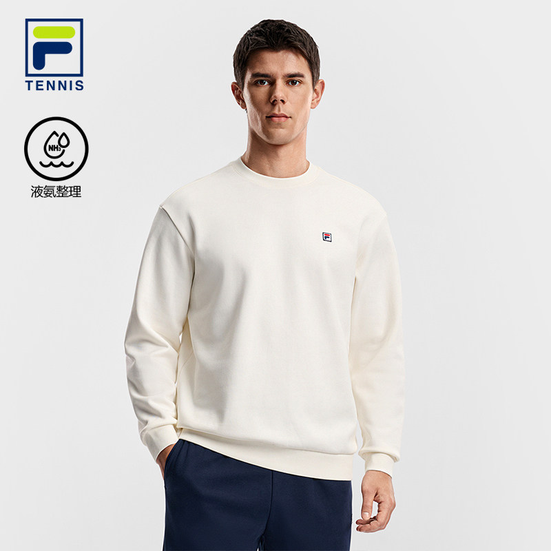 FILA 斐乐官方男子套头卫衣2026春新款网球运动宽松加绒针织上衣,运动服/休闲服装,运动卫衣/套头衫,淘宝优惠券,粉丝福利购,淘宝优惠卷