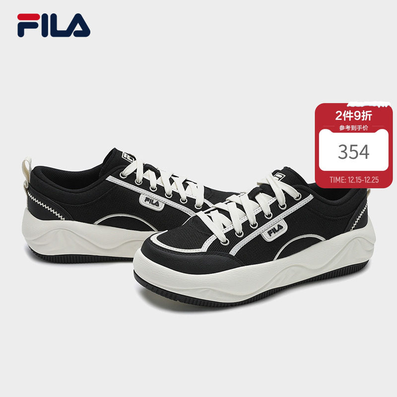 曲奇鞋|FILA 斐乐官方男子鞋厚底帆布鞋鞋轻便运动舒适板鞋休闲