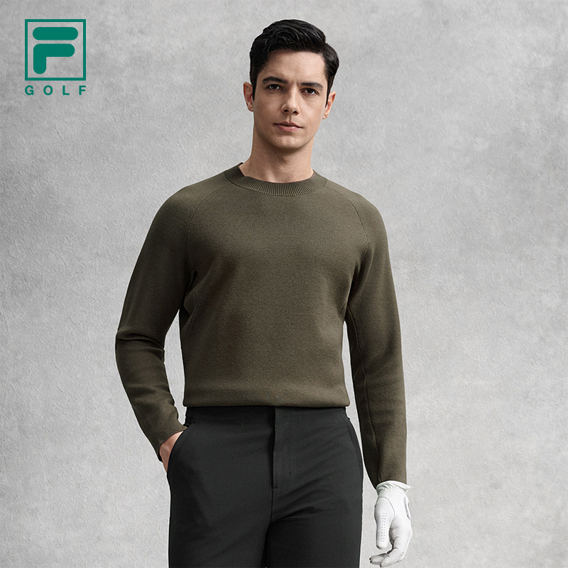 FILA斐乐官方男编织衫26春新款高尔夫运动套头毛衣绵羊毛长袖上衣,运动服/休闲服装,运动T恤,淘宝优惠券,粉丝福利购,淘宝优惠卷