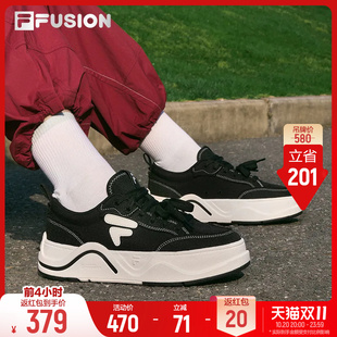 斐乐50-50丨FILA FUSION板鞋轻便厚底帆布鞋女休闲鞋女鞋运动鞋子