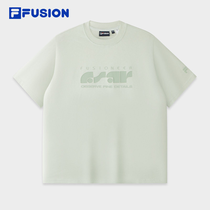 FILA FUSION斐乐潮牌男子针织短袖衫2026夏季新款休闲
