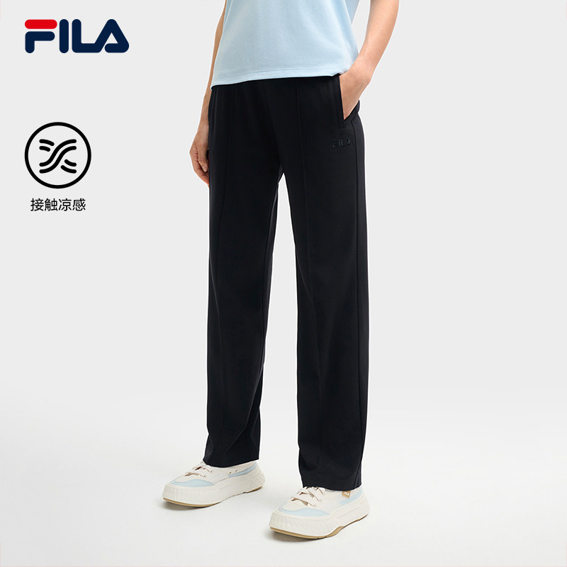 FILA斐乐女士针织长裤2025夏季新款时尚休闲阔腿裤运动裤YODAR裤,运动服/休闲服装,运动长裤,淘宝优惠券,粉丝福利购,淘宝优惠卷