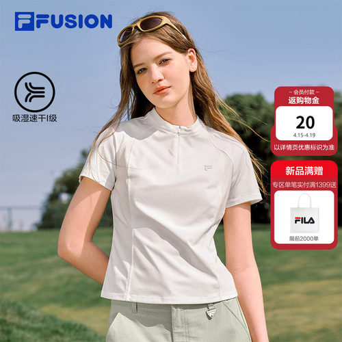 FILAFUSION斐乐女子短袖T
