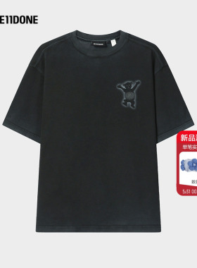 FILA x WE11DONE斐乐针织短袖衫男2026夏新款休闲百搭通勤纯棉T恤
