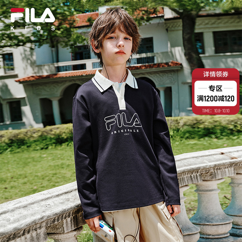 FILAKIDS斐乐长袖POLO