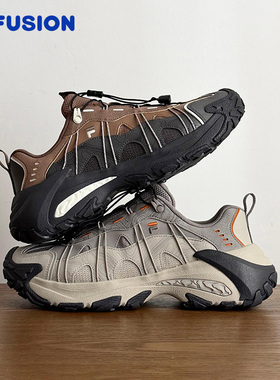 山脉鞋2丨FILA FUSION斐乐潮牌男鞋老爹鞋徒步户外登山鞋运动鞋子
