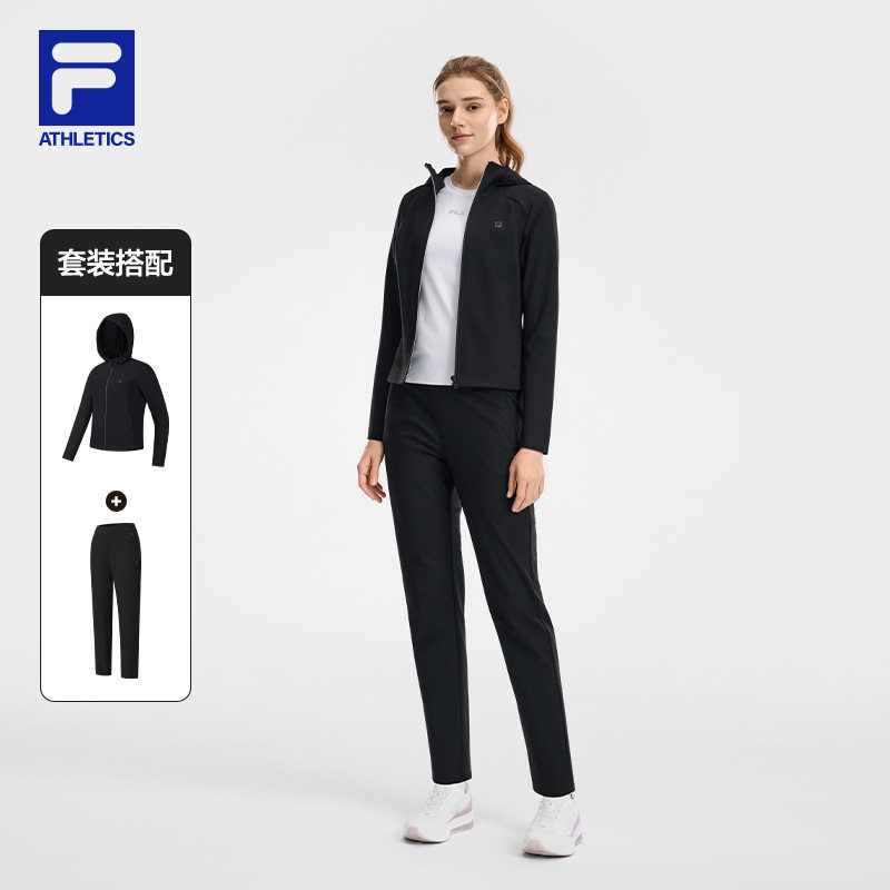 FILA斐乐官方运动套装女2026夏季新款休闲户外跑步健身训练服