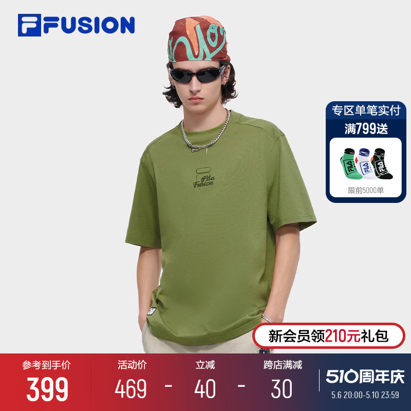 FILAFUSION斐乐男子短袖T