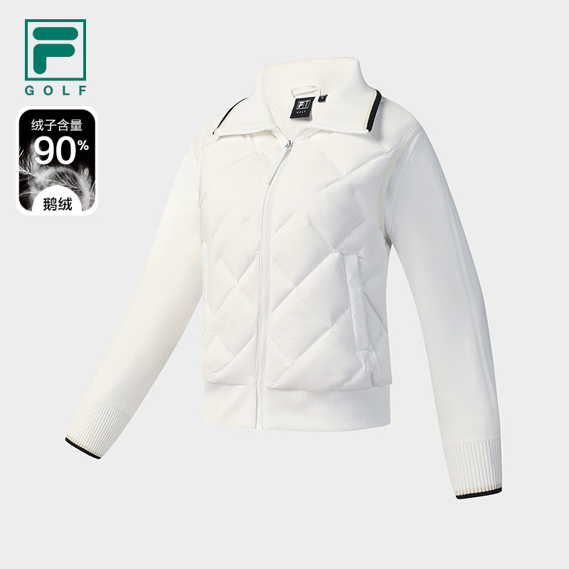 鹅绒FILA斐乐女士羽绒服2025冬季新款高尔夫轻薄假两件保暖外套,运动服/休闲服装,运动羽绒服,淘宝优惠券,粉丝福利购,淘宝优惠卷