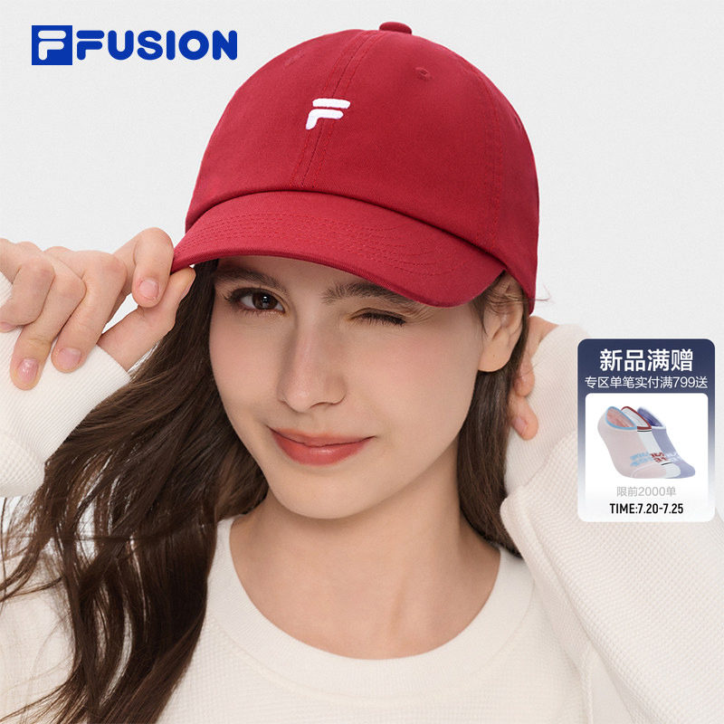 FILA FUSION斐乐官方帽子棒球帽女帽2026新款可爱运动帽鸭舌帽