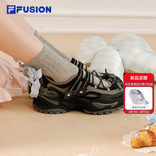 软糖凉鞋丨FILA FUSION斐乐潮牌厚底女鞋玛丽珍夏季新款增高鞋子