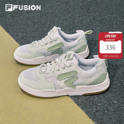 几何鞋丨FILA FUSION 斐乐潮牌拼接解构板鞋2025新款透气轻便女鞋