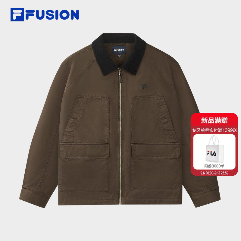 斐乐巴恩风外套丨FILA FUSION夹克26冬季新款男装休闲通勤上衣