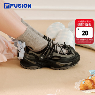 软糖凉鞋丨FILA FUSION斐乐潮牌厚底女鞋玛丽珍夏季新款增高鞋子