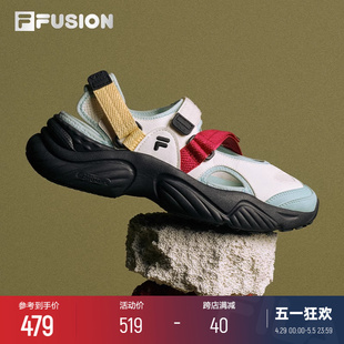 女鞋 凉拖魔术贴海螺沙滩鞋 男鞋 FILA FUSION斐乐官方玛丽珍凉鞋