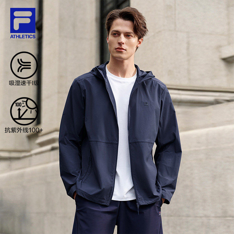 FILA斐乐官方男梭织外套2026春新款健身跑步运动户外防晒速干上衣,户外/登山/野营/旅行用品,户外休闲衣,淘宝优惠券,粉丝福利购,淘宝优惠卷