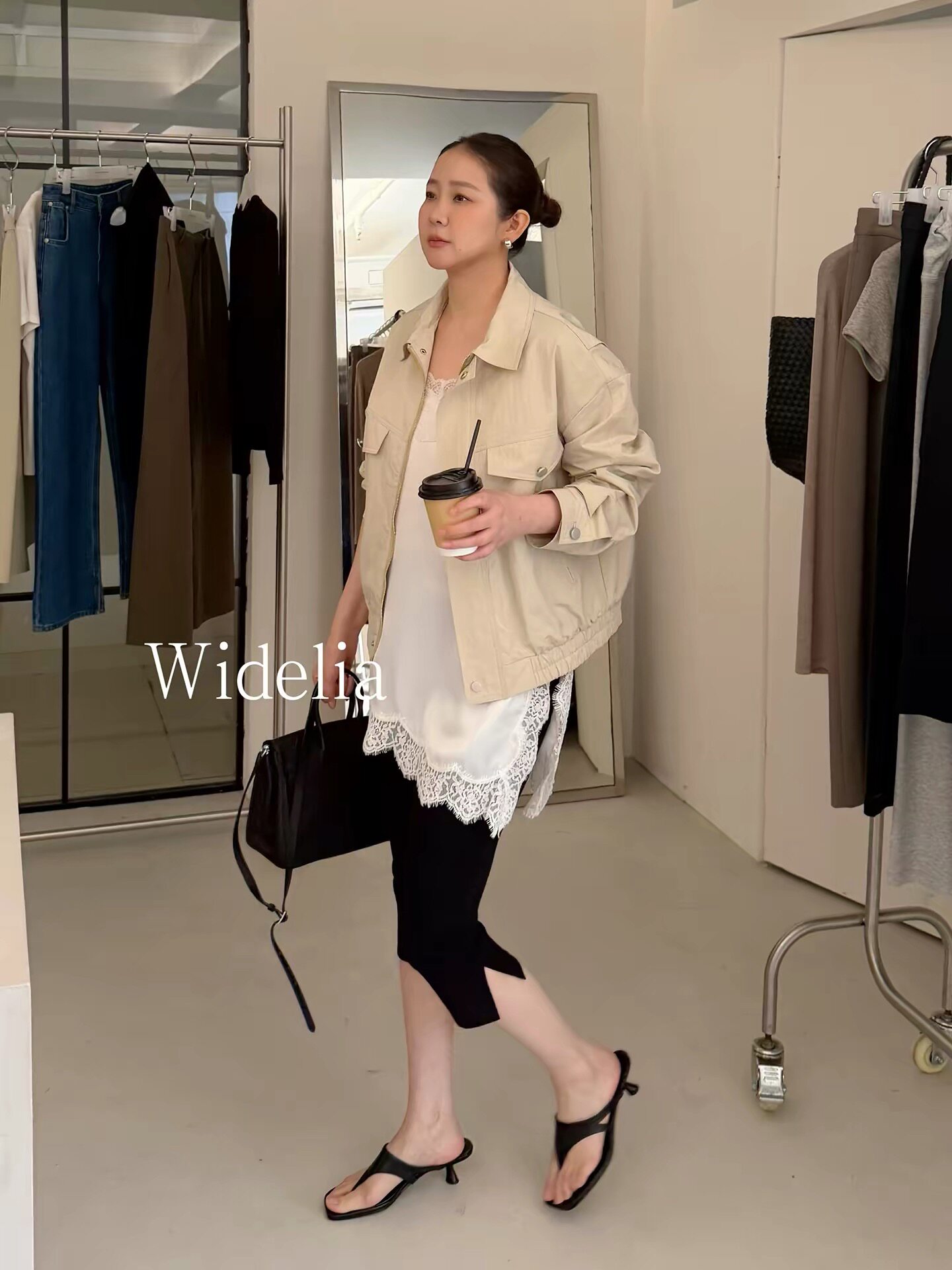 十三行widelia春夏缎面蕾丝拼接吊带背心女纯欲风叠穿上衣7095