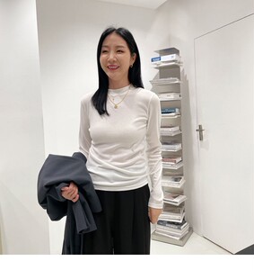 widelia老板娘秋冬中半高领小立领内搭打底衫白色长袖上衣女9585
