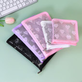 韩国ins少女心A5A6A8拉链活页外壳追星小卡专辑收纳册活页手帐本