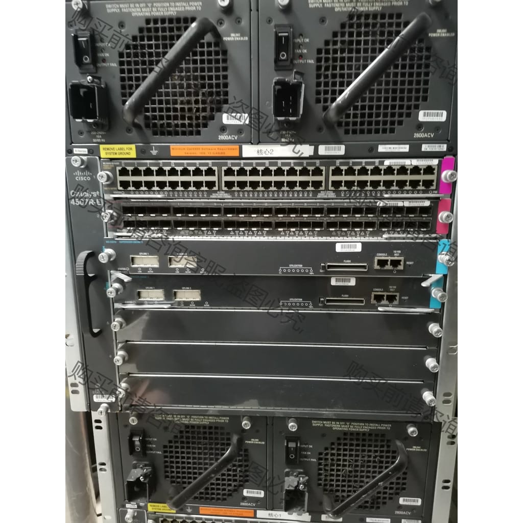 功能正常议价 思科4507r-e原装下架两台ws-x4548-gb-rj4