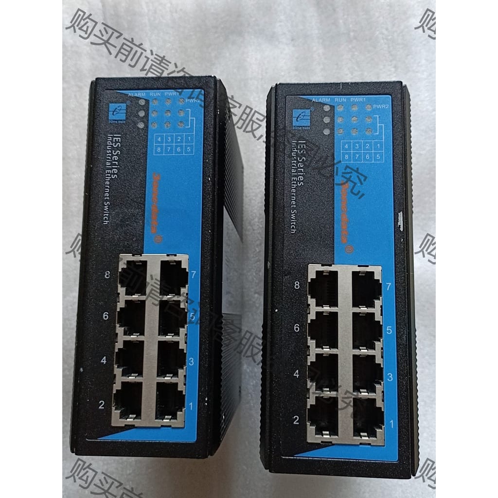 功能正常议价 三旺IES318非网管型导轨卡式8电口工业ji以太网交换
