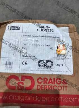 功能正常议价 英国CRAIG&DERRICOTT低电压断路开关SDDG25