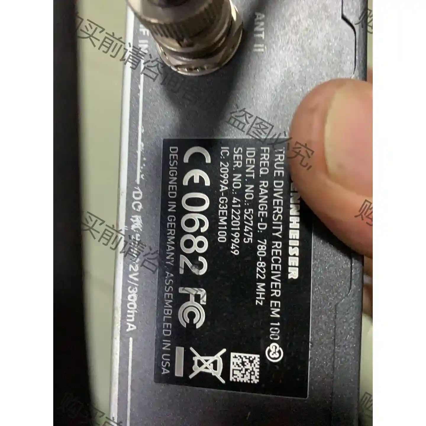 森海塞尔 sennheiser ew100 g3，d段原装 先议价 包上机好用