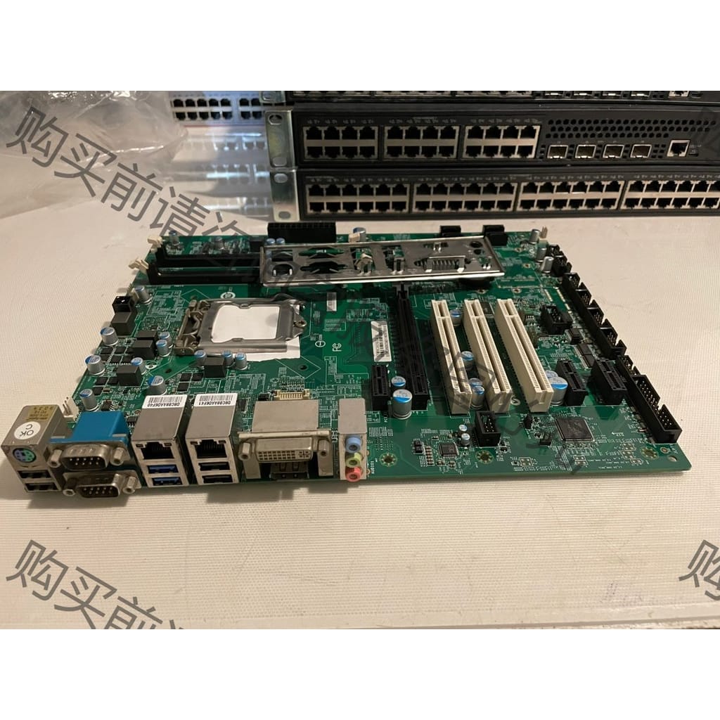 功能正常议价 双千兆网卡工控主板，sym86360，h81芯片，支持四代