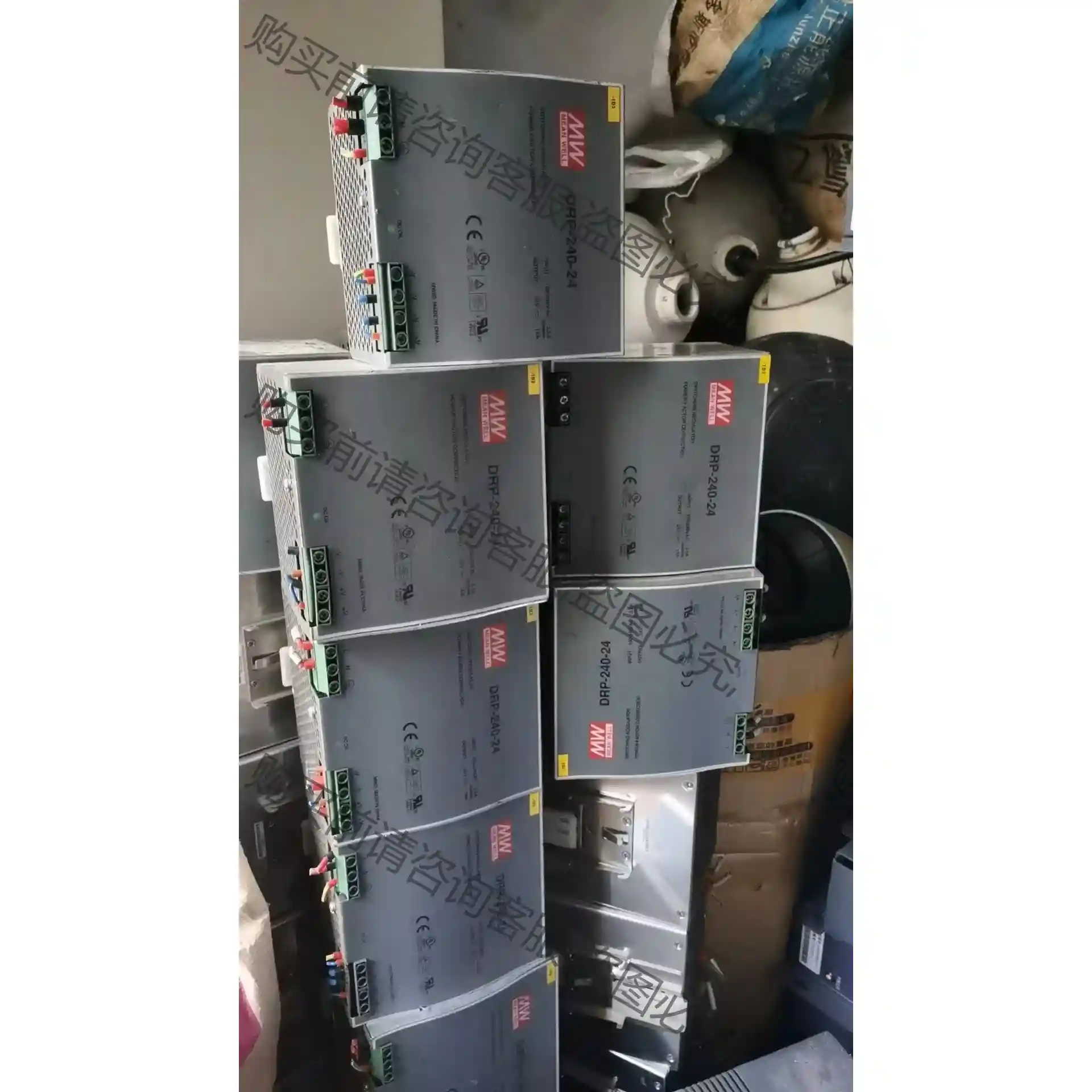 湾明纬开关电源DRP-240-24，输出24V10A，成色见 先议价 包上机好