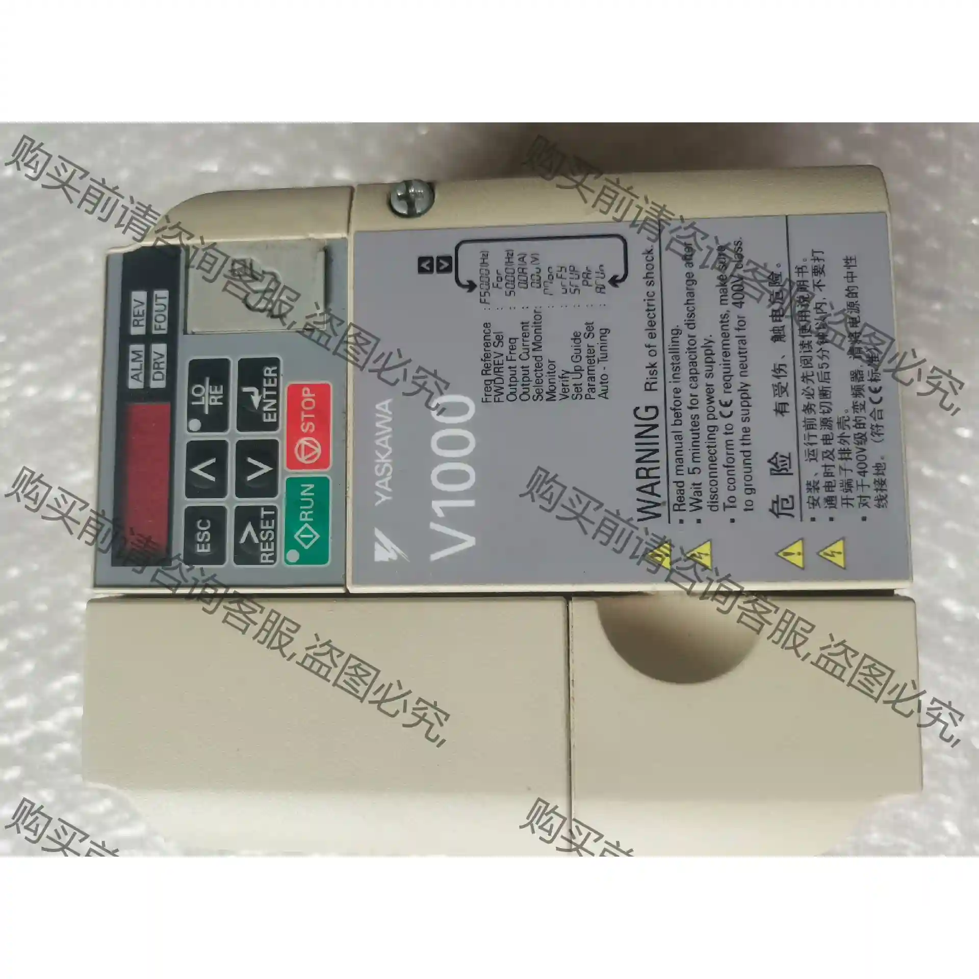 安川变频器V1000系列CIMR-VB4A0002BBA 0 先议价 包上机好用