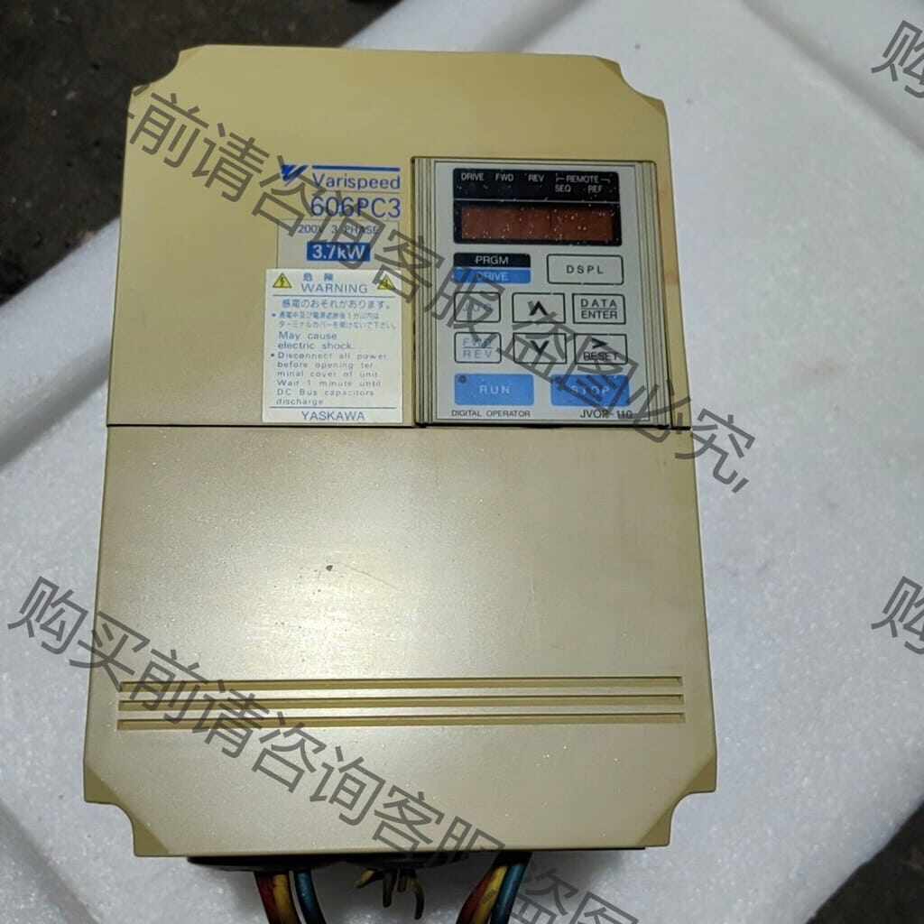 功能正常议价 安川变频器，606PC3，CⅠMR一PCA23P7，3.7K
