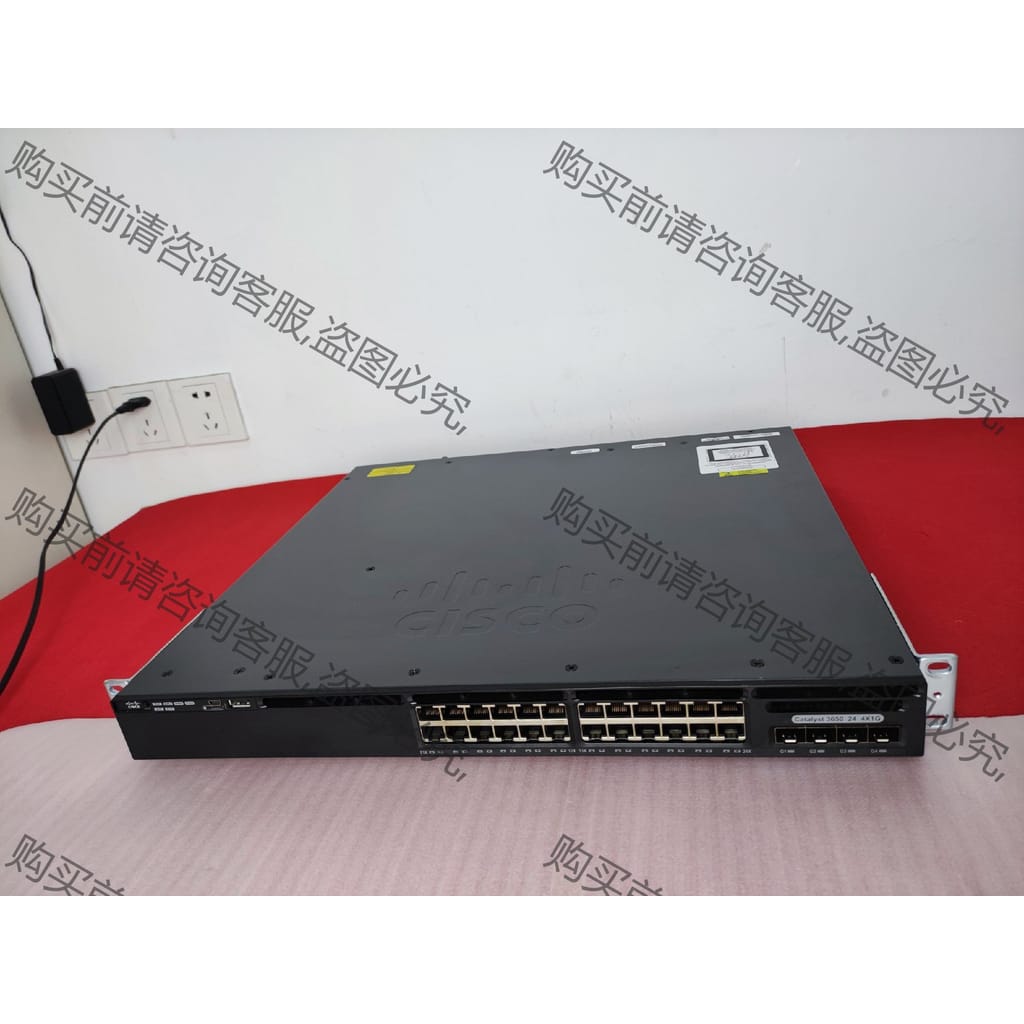 功能正常议价 思科 WS-C3650-24TS-E -L -S 成色95新