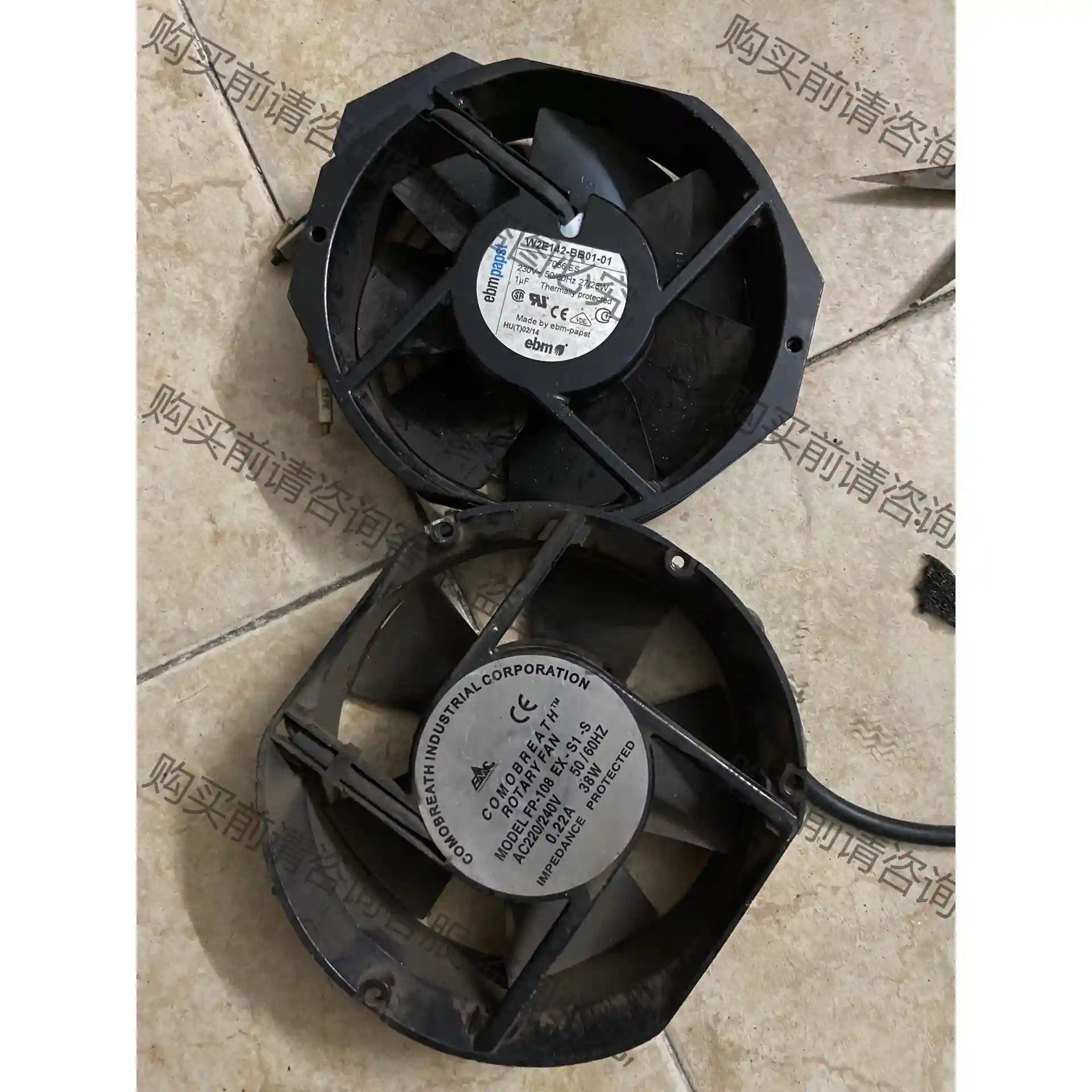 进口 Ebm风扇 w2e142-bb01 fb-108 二手 先议价 包上机好用