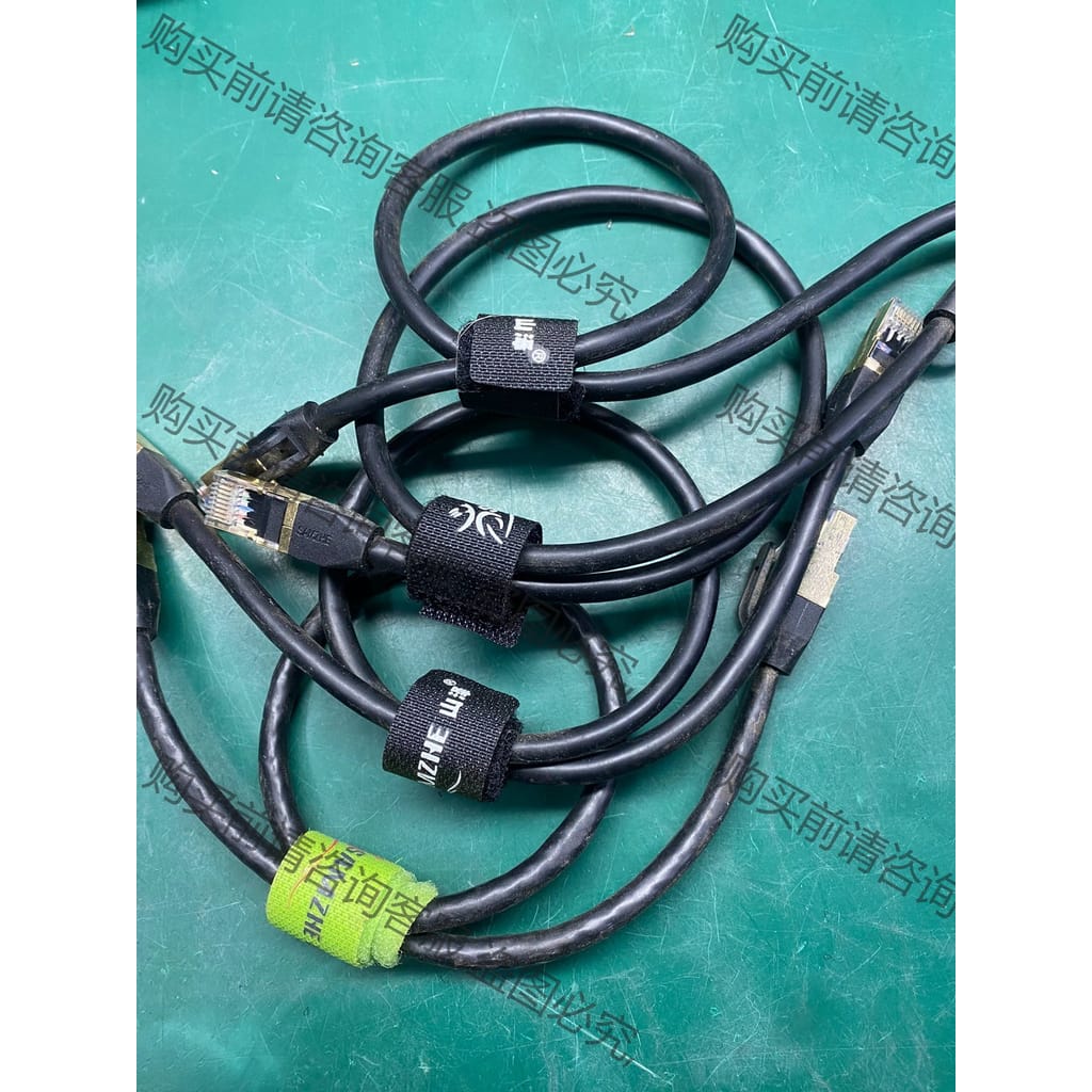 功能正常议价 山泽七类万兆-黑-10Gbps网线，0.5米，现货11根，标