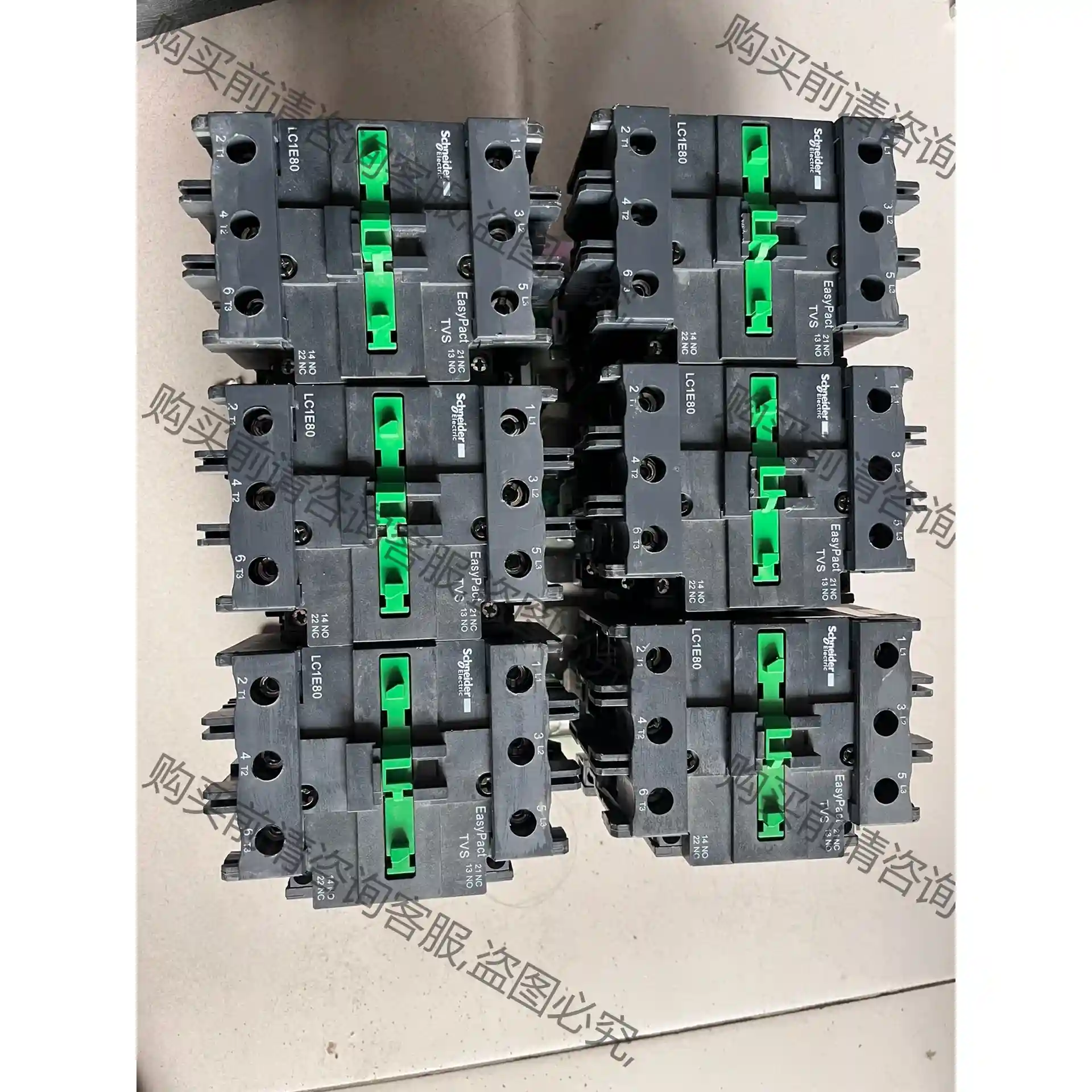 施耐de接触器LC1E80，线圈电压220V，实物图片，成色漂 先议价 包