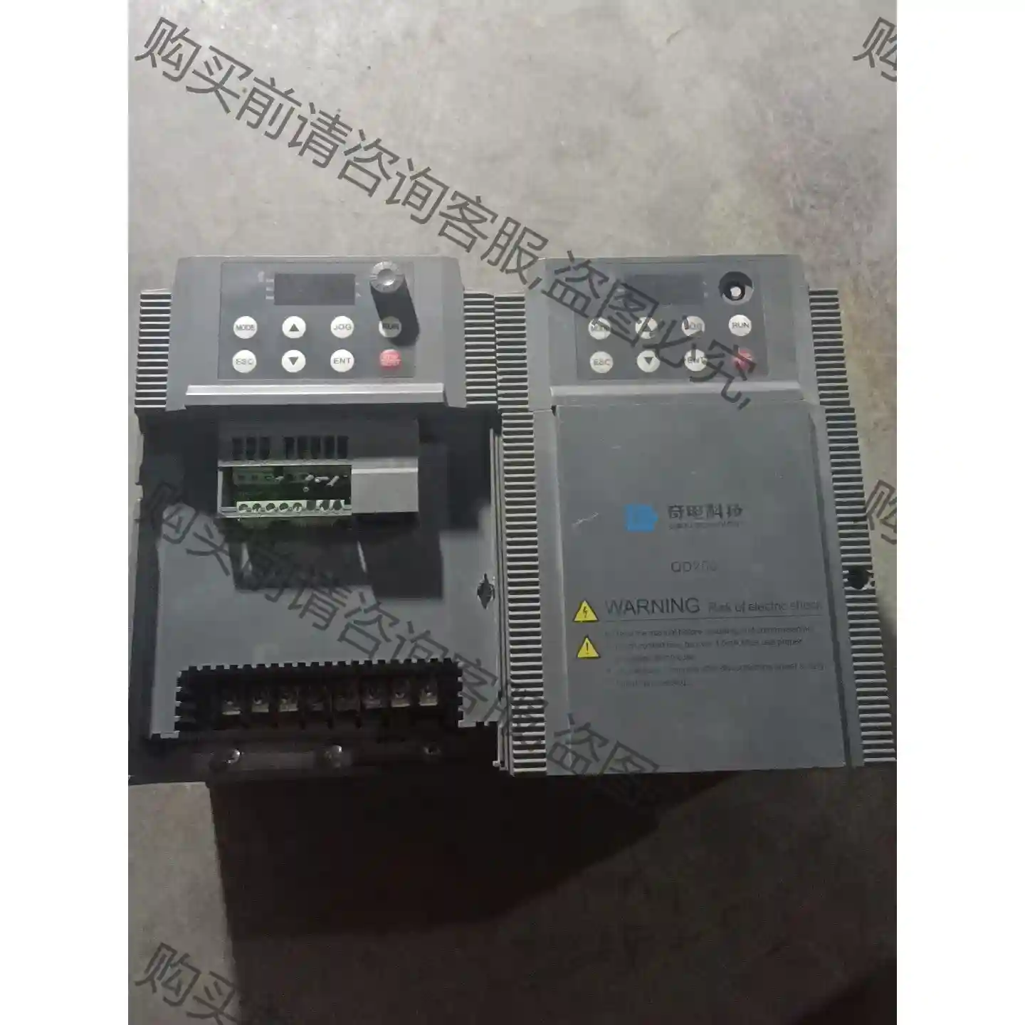 上海奇电变频器QD200-4RG/5R5P-T4 实物图片 先议价 包上机好用