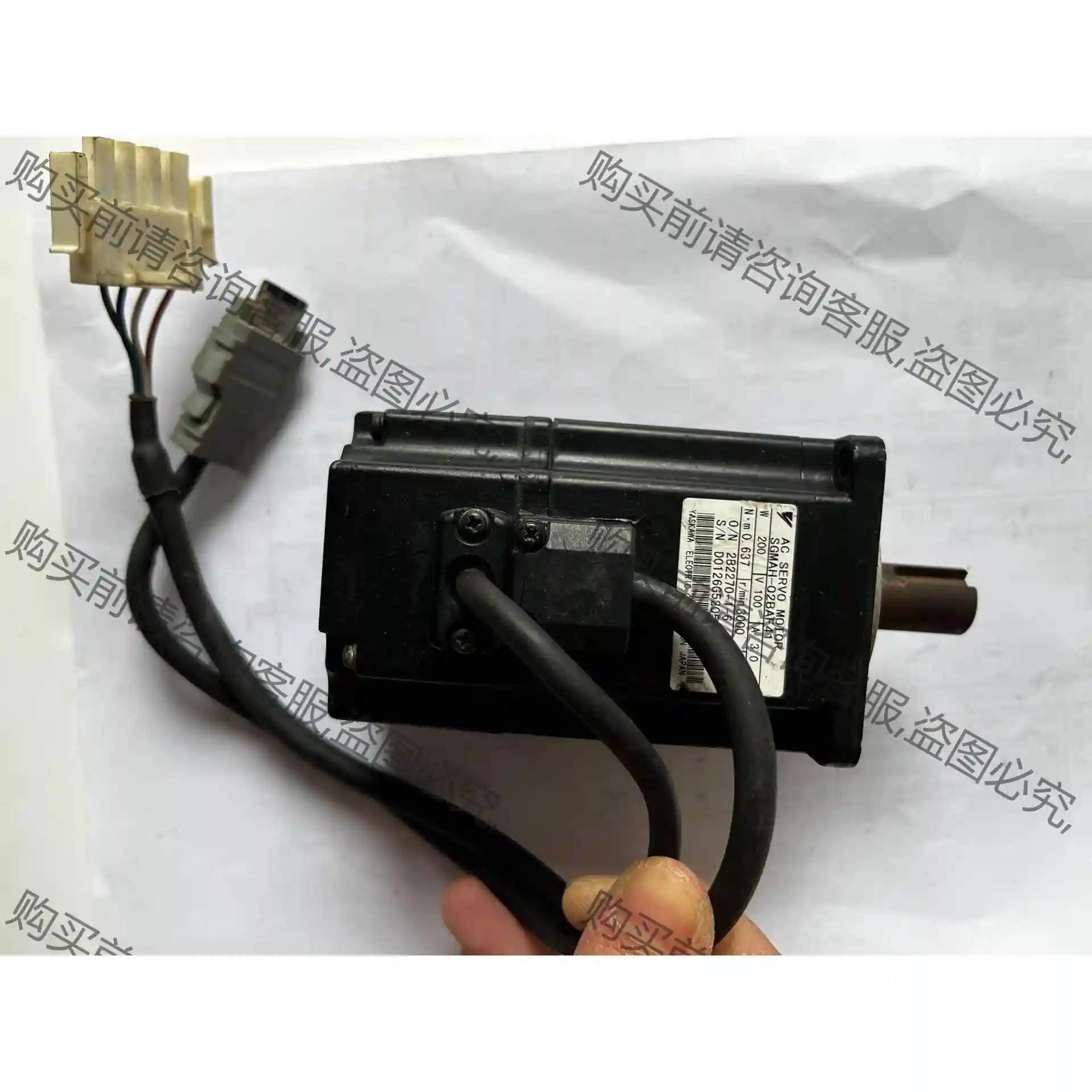 SGMAH-02BAF41二手安川伺服电机，成色如图质量包好 先议价 包上