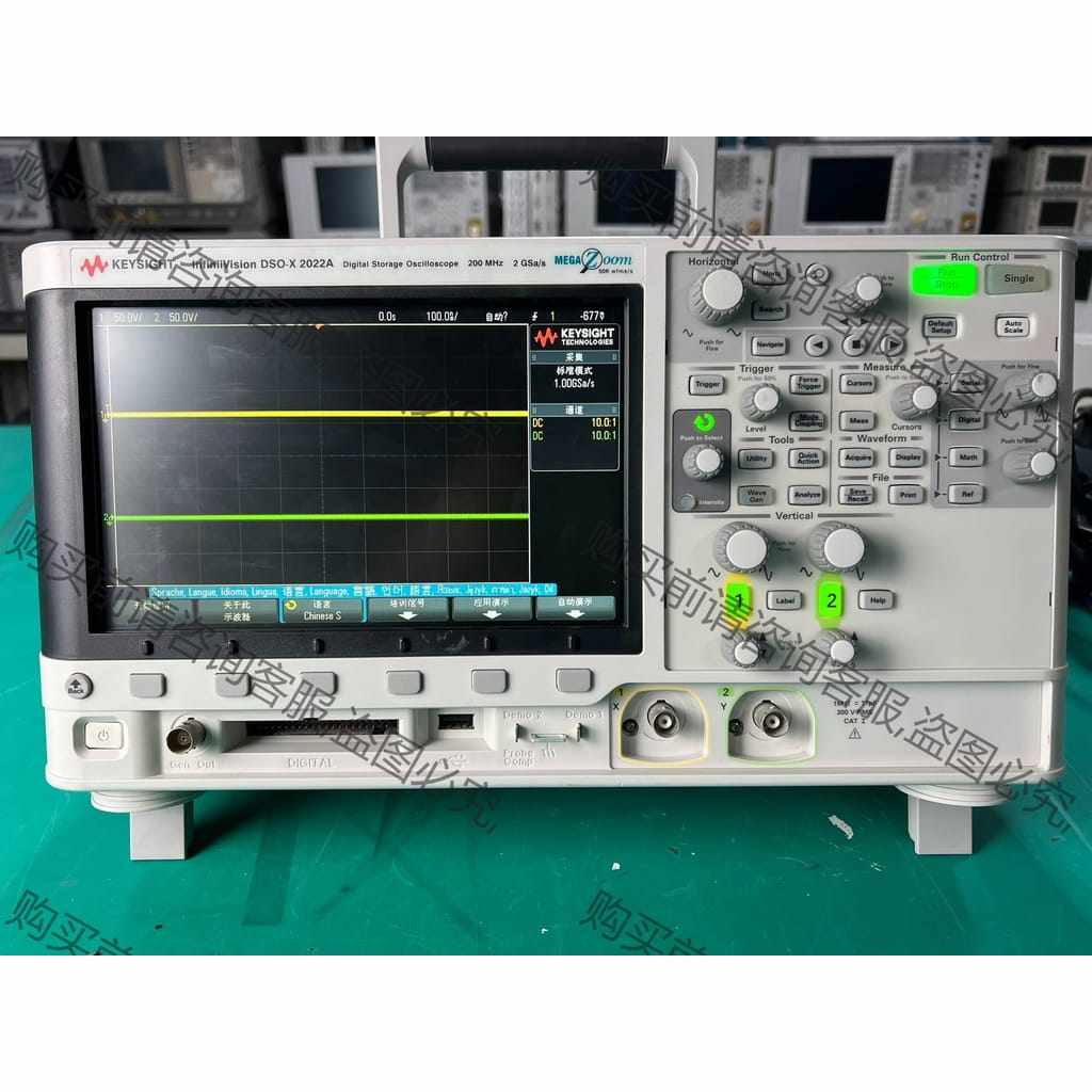 功能正常议价 是德DSOX2022A 200M双通道数字示波器 高刷新率