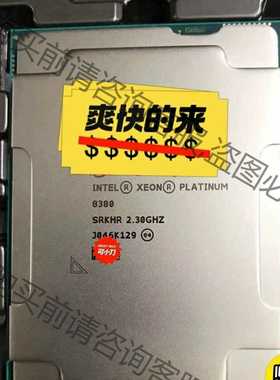 功能正常议价 铂金8380 qs cpu 正显版！40核 2.3-3.4