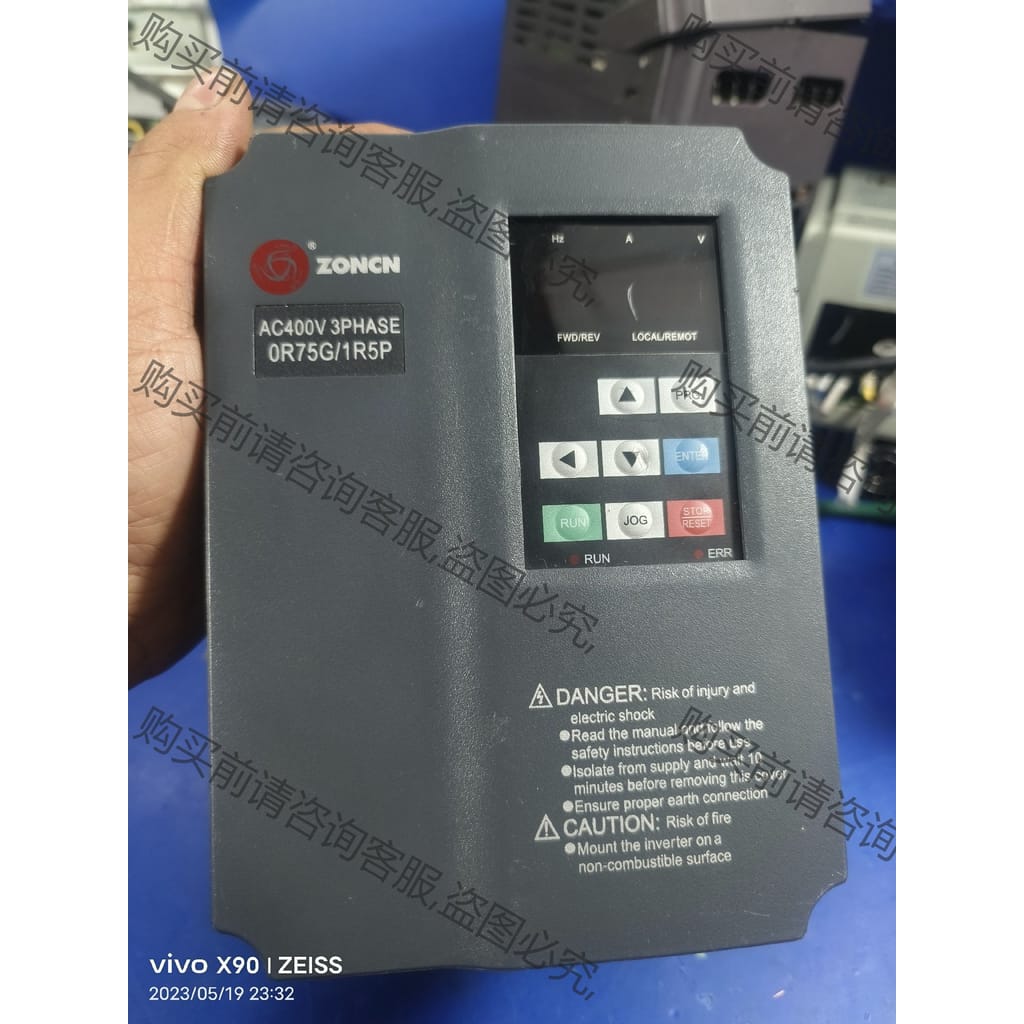 功能正常议价 0.75kw380v变频器 口罩机拆机众辰H6400S-0