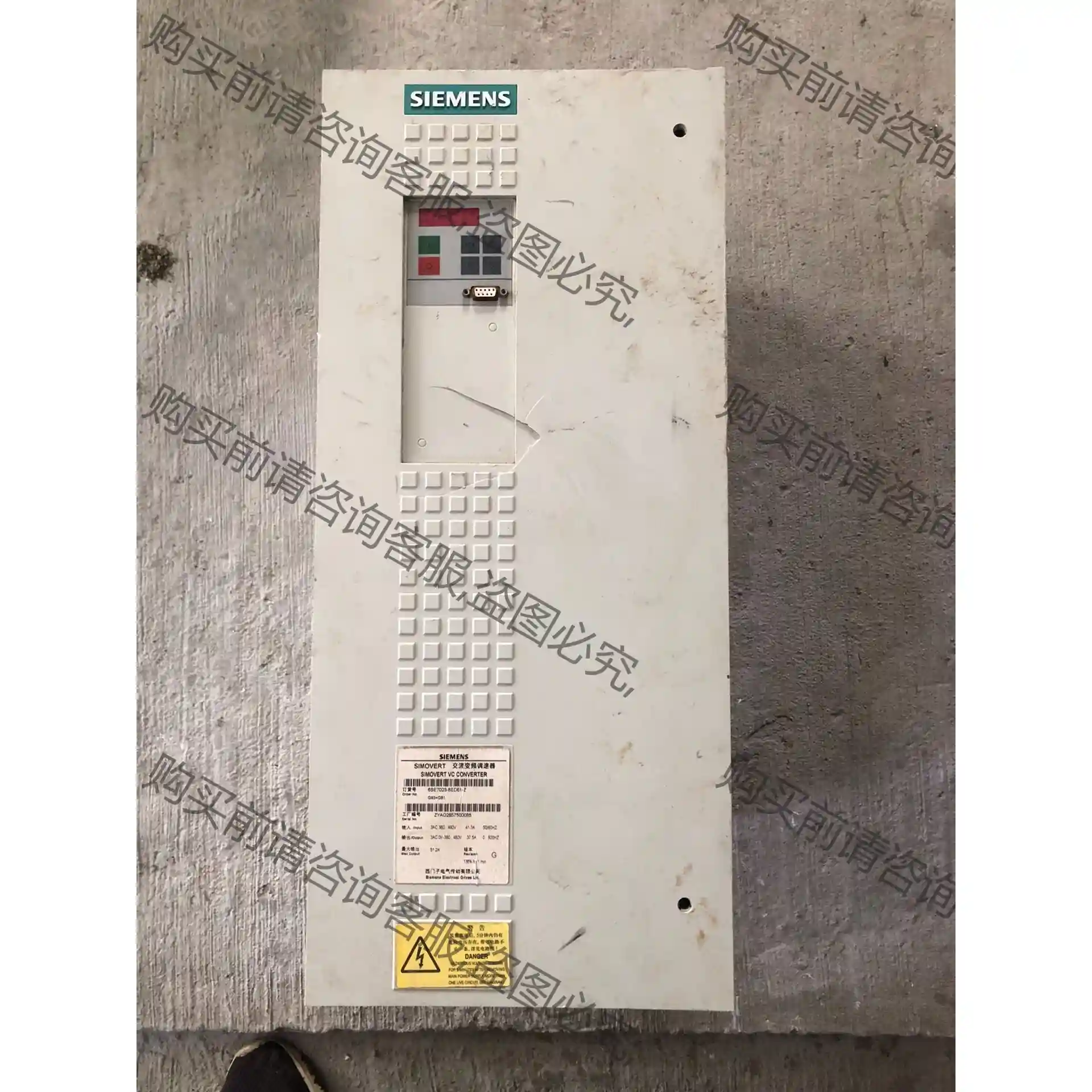 西门zi交流变频调速器6SE7023-8ED61-2 拆机件 先议价 包上机好用