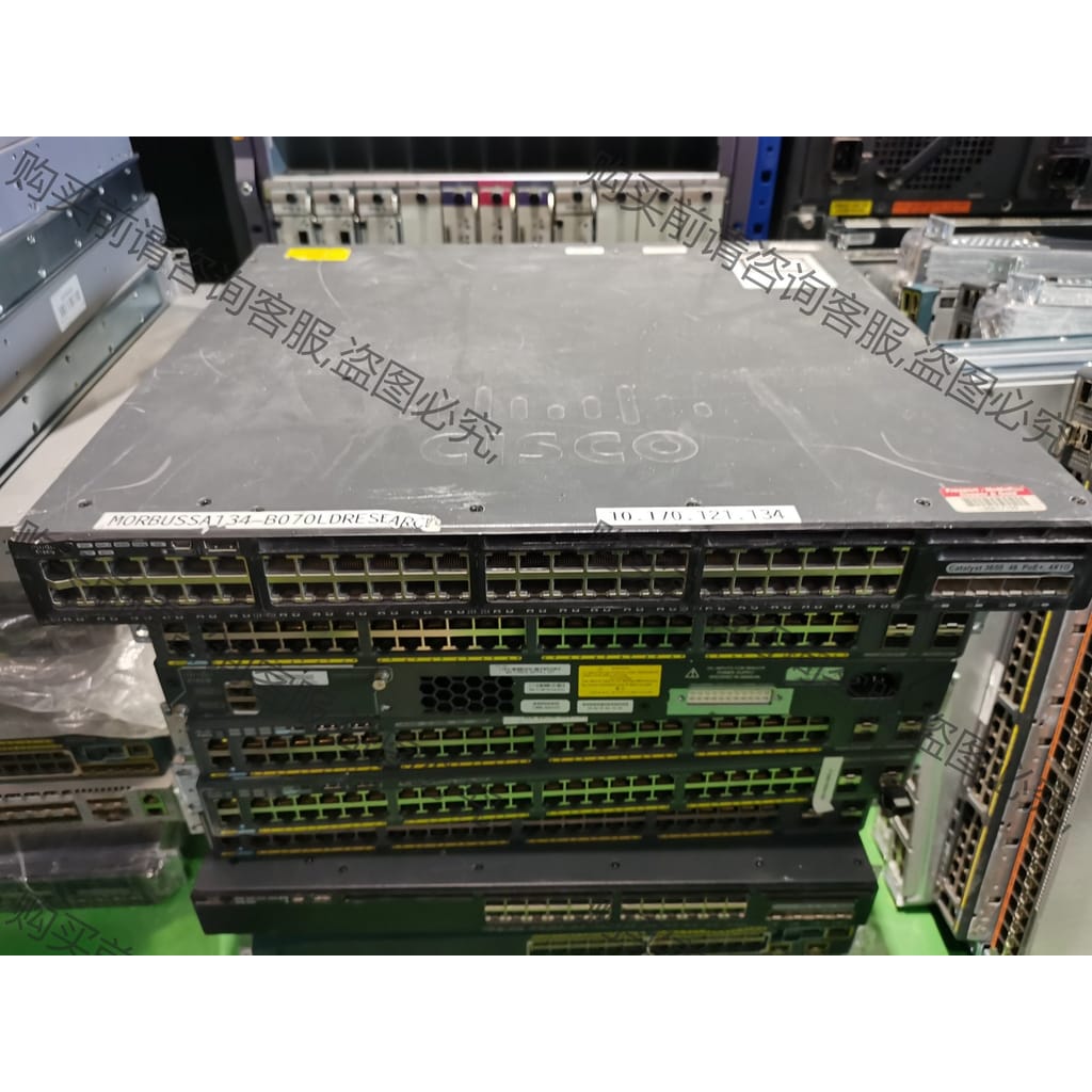 功能正常议价 思科cisco WS-C3650-48PS-S 48口全千兆
