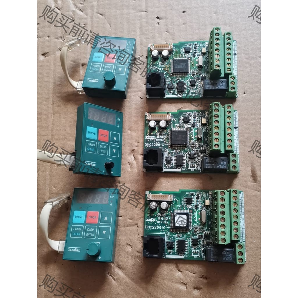 功能正常议价 三垦变频器 DMC22002C 控制主板，EOP-1面板，一