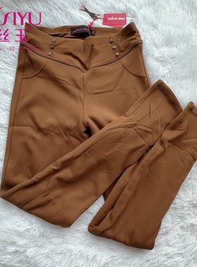 戴丝玉保暖裤打底裤长裤加绒加厚棉裤打底外穿保暖一裤多用H13720